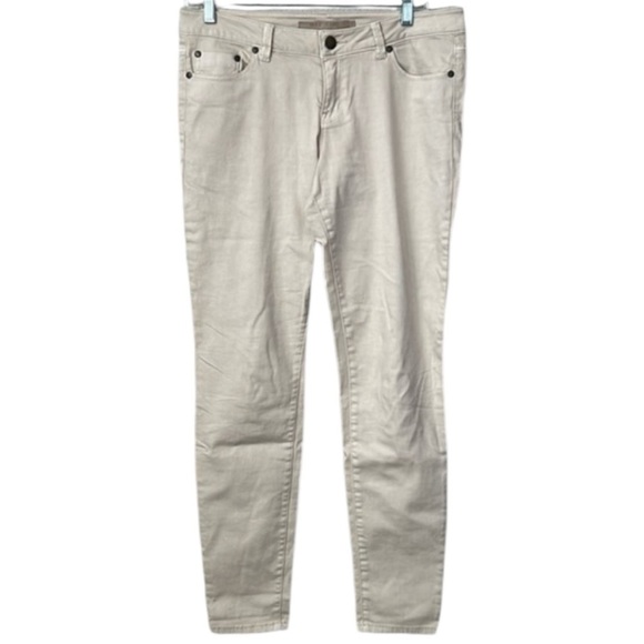 Max Jeans Skinny Cream Ivory Bone Jean Pants Size 6 - Picture 1 of 8